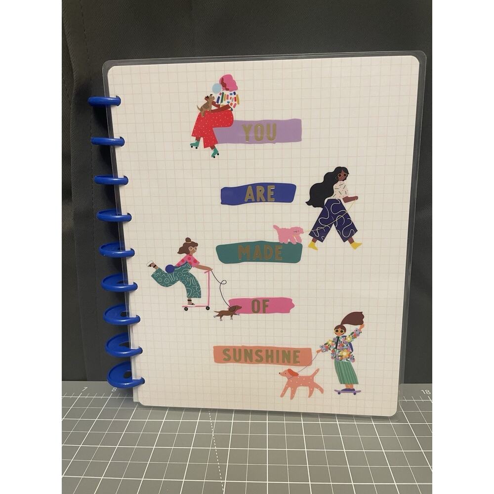 Happy Planner Classic Squad Girls Planner 12 Months 9 Disc Vertical Color Block